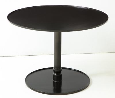 Lance Thompson The Pedestal Table Hand Blackened Patina Cast Base Forged Edges