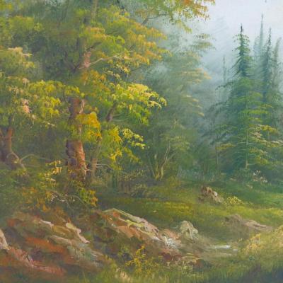 Landscape Painting by Irene Cafieri