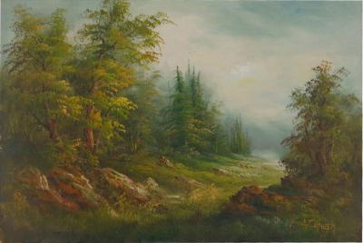 Landscape Painting by Irene Cafieri