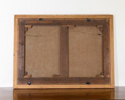 Landscape With A French River Port From The 19th Century