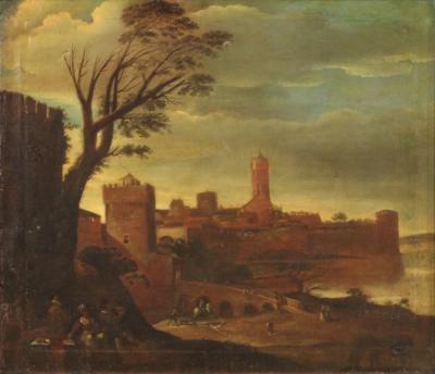 Landscape painting from 17th century