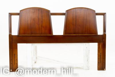Lane First Edition Mid Century Walnut Queen Headboard