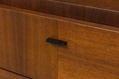 Lane Furniture Mid Century American Mahogany 9 Drawer Staccato Brutalist Lowboy
