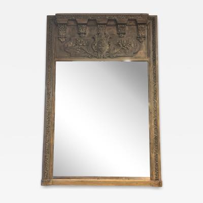 Large 18th Century Antique French Trumeau Mirror