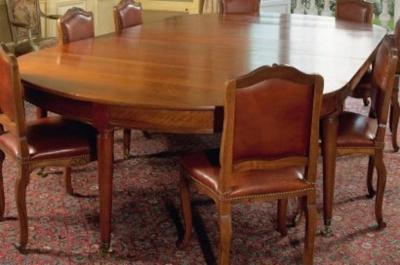 Large 18th Century French Oval Extending Walnut Dining Table