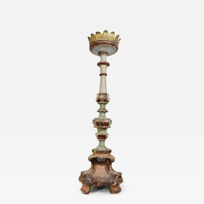 Large 18th Century Italian Baroque Candlestick