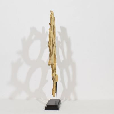 Large 18th Century Italian Neoclassical Carved Giltwood Ornament