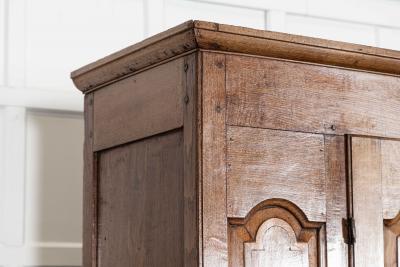 Large 18thC English Oak Livery Cupboard