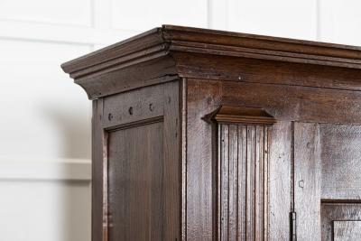 Large 18thC English Oak Livery Cupboard