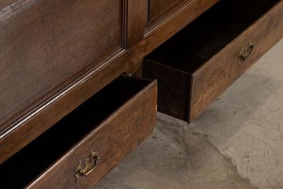 Large 18thC English Oak Livery Cupboard