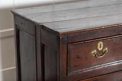 Large 18thC English Vernacular Oak Dresser Base Counter