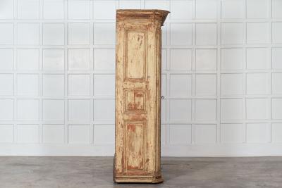 Large 18thC French Painted Pine Armoire