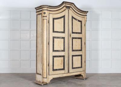 Large 18thC Painted Austrian Armoire