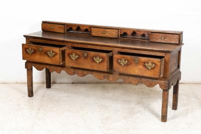 Large 18thC Welsh Oak Vernacular Dresser Base