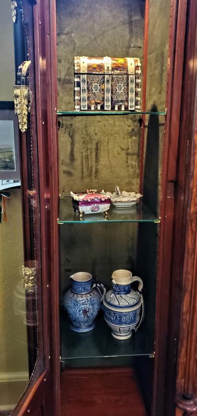 Large 19 Century French Rococo or Neoclassical Revival Style Vitrine