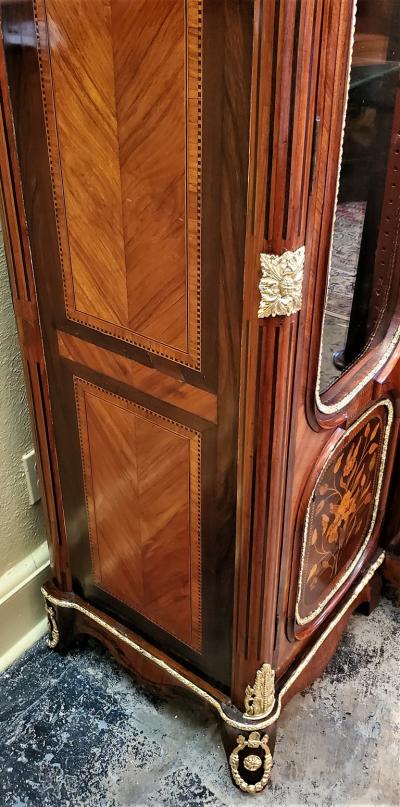 Large 19 Century French Rococo or Neoclassical Revival Style Vitrine