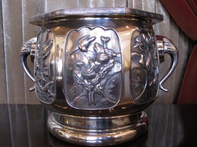 Large 1930s Art Deco Urn Nature Relief