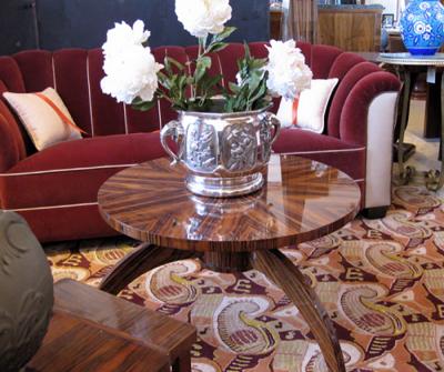 Large 1930s Art Deco Urn Nature Relief