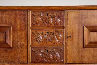 Large 1940s Italian Carved Sideboard