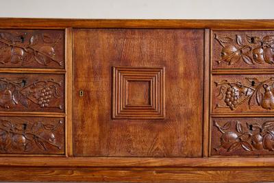 Large 1940s Italian Carved Sideboard