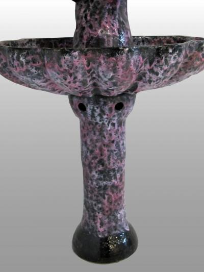 Large 1950s Vallauris enlightening fountain