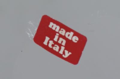 Large 1970s Frosted Glass Handkerchief Italian Vase