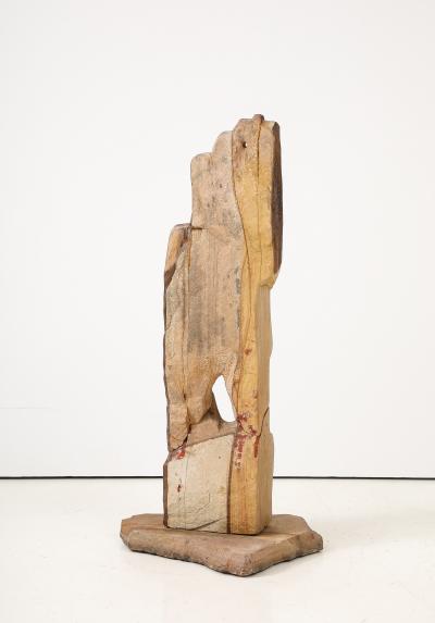 Large 1970s Modernist Stone Abstract Sculpture Signed