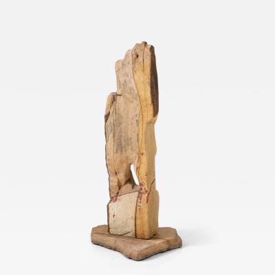 Large 1970s Modernist Stone Abstract Sculpture Signed