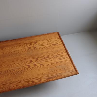 Large 1970s Pitch Pine Coffee Table Spain