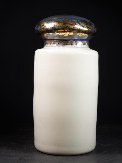 Large 19th C Pharmacy reversed painted Display Dispensing Jar