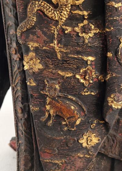 Large 19th Century Carved and Painted Daoist Divinity circa 1840
