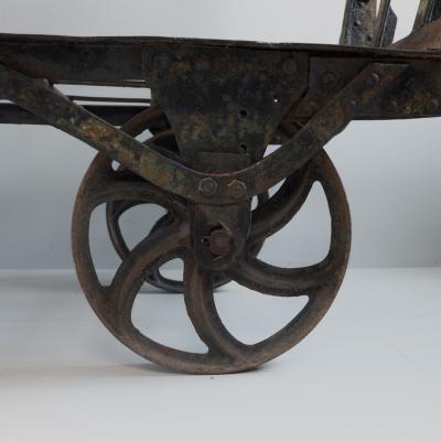 Large 19th Century Iron Barrow Chaise Longue France