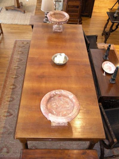 Large 19th Century Italian Walnut Farm Table