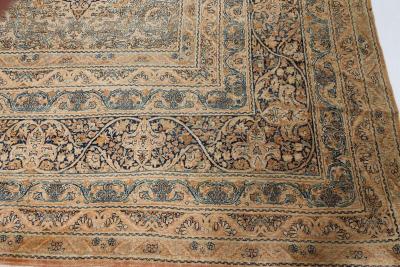 Large 19th Century Persian Kirman Handmade Wool Rug