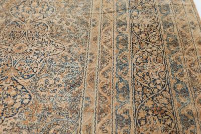 Large 19th Century Persian Kirman Handmade Wool Rug