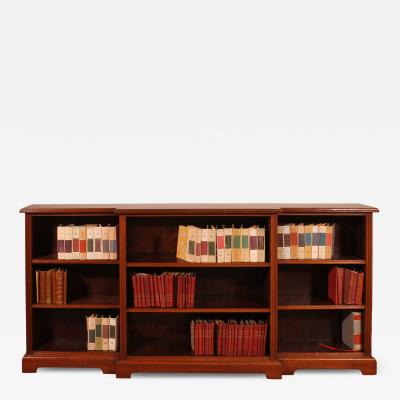 Large 19th Century Walnut Open Bookcase England