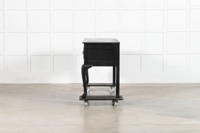 Large 19thC English Ebonised Lacquered Oak Dresser Base