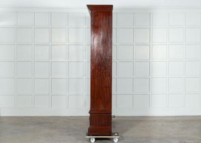 Large 19thC English Mahogany Glazed Bookcase