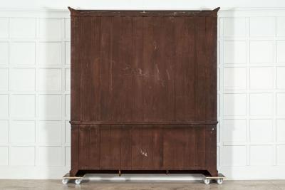 Large 19thC English Mahogany Glazed Bookcase