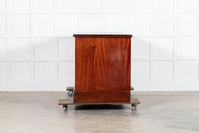 Large 19thC English Mahogany Haberdashery Counter Bank Drawers