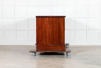 Large 19thC English Mahogany Haberdashery Counter Bank Drawers