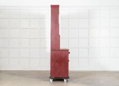 Large 19thC English Painted Pine Dresser