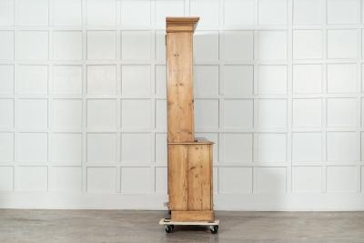 Large 19thC English Pine Bookcase Dresser