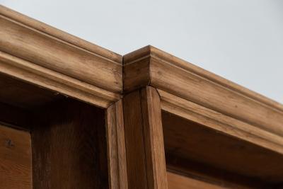 Large 19thC English Pine Breakfront Bookcase