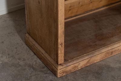 Large 19thC English Pine Breakfront Bookcase