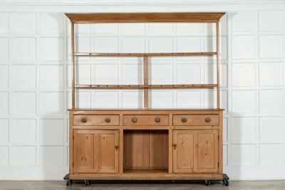 Large 19thC English Pine Dresser