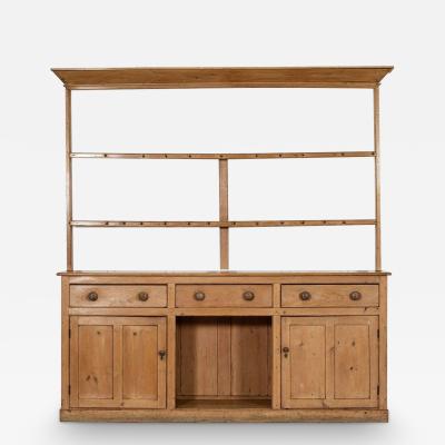 Large 19thC English Pine Dresser