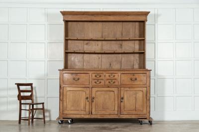 Large 19thC English Pine Dresser