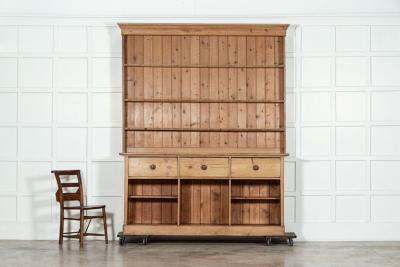Large 19thC English Pine Dresser