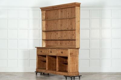 Large 19thC English Pine Dresser